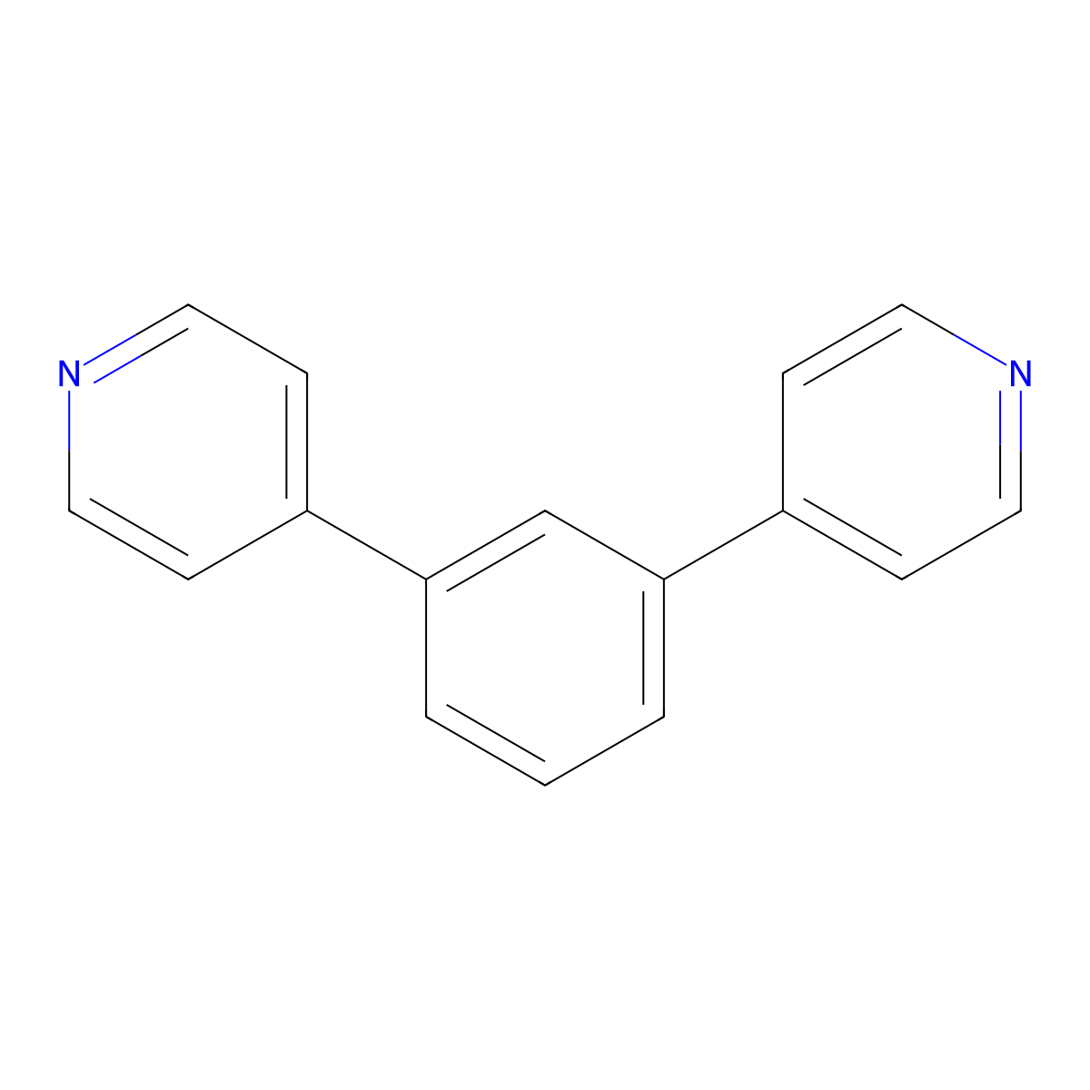 1,3-Di(pyridin-4-yl)benzene molecular structure, CAS 170165-79-4