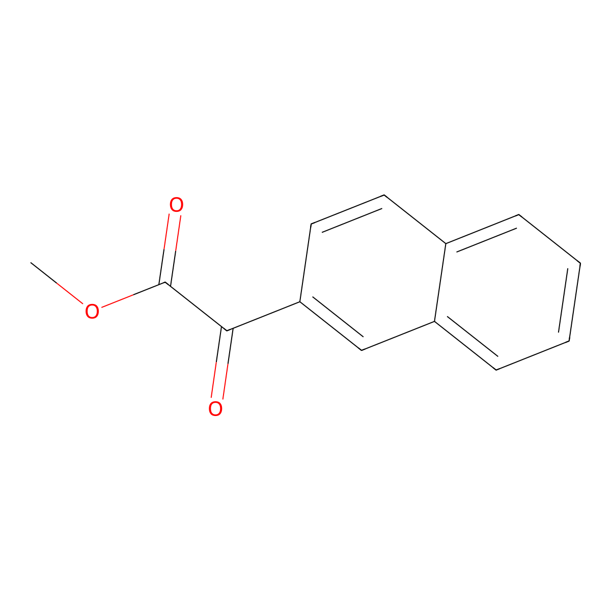 Methyl 2-(naphthalen-2-yl)-2-oxoacetate molecular structure, CAS 170166-53-7