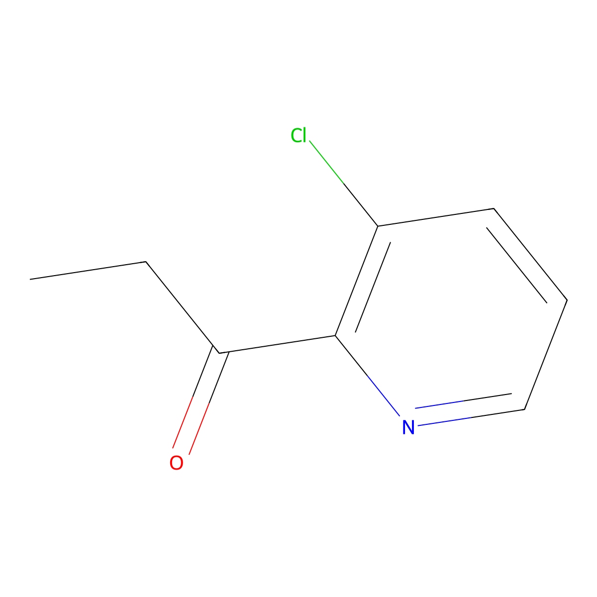 1-(3-Chloropyridin-2-yl)propan-1-one molecular structure, CAS 1701668-94-1