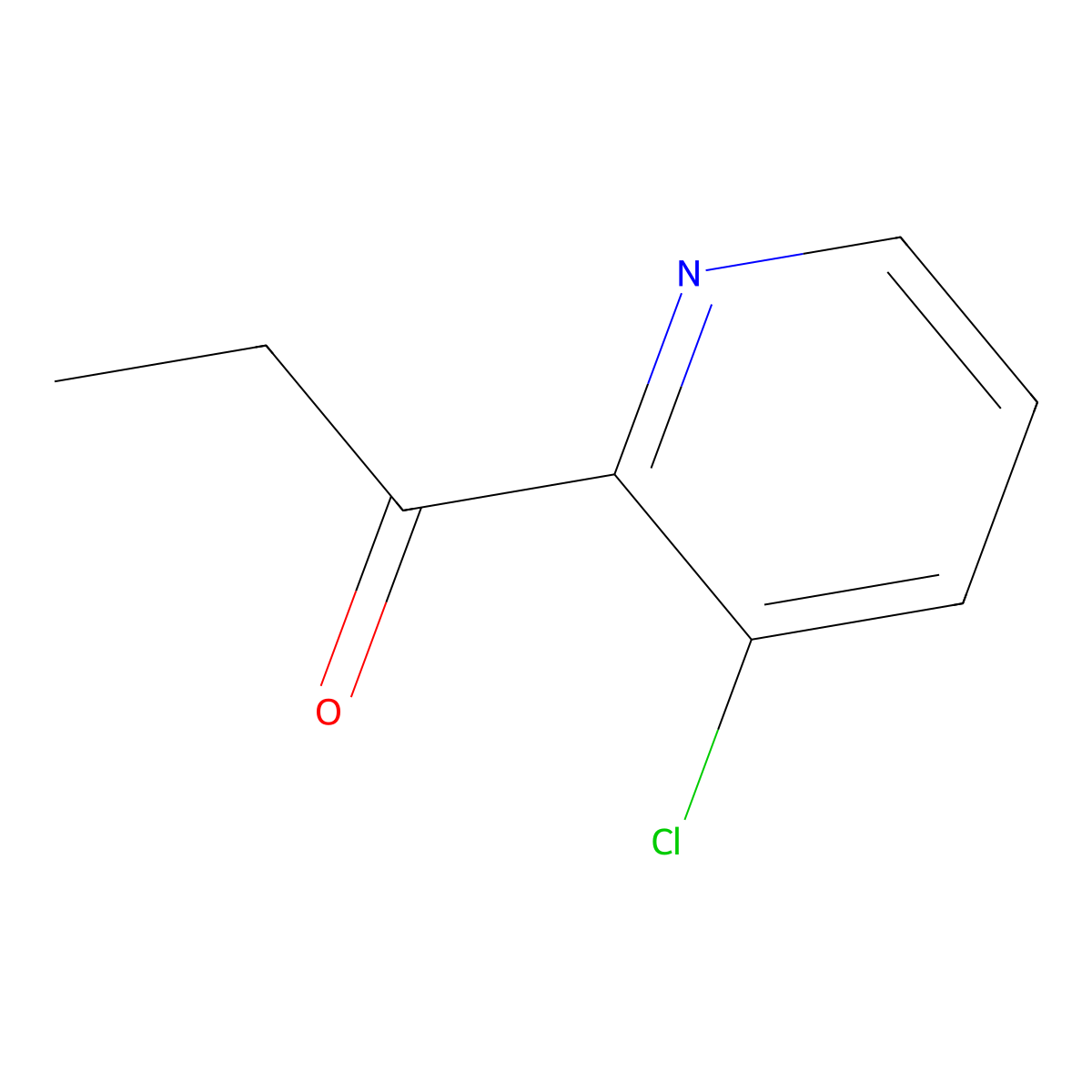 1-(3-Chloropyridin-2-yl)propan-1-one molecular structure, CAS 1701668-94-1