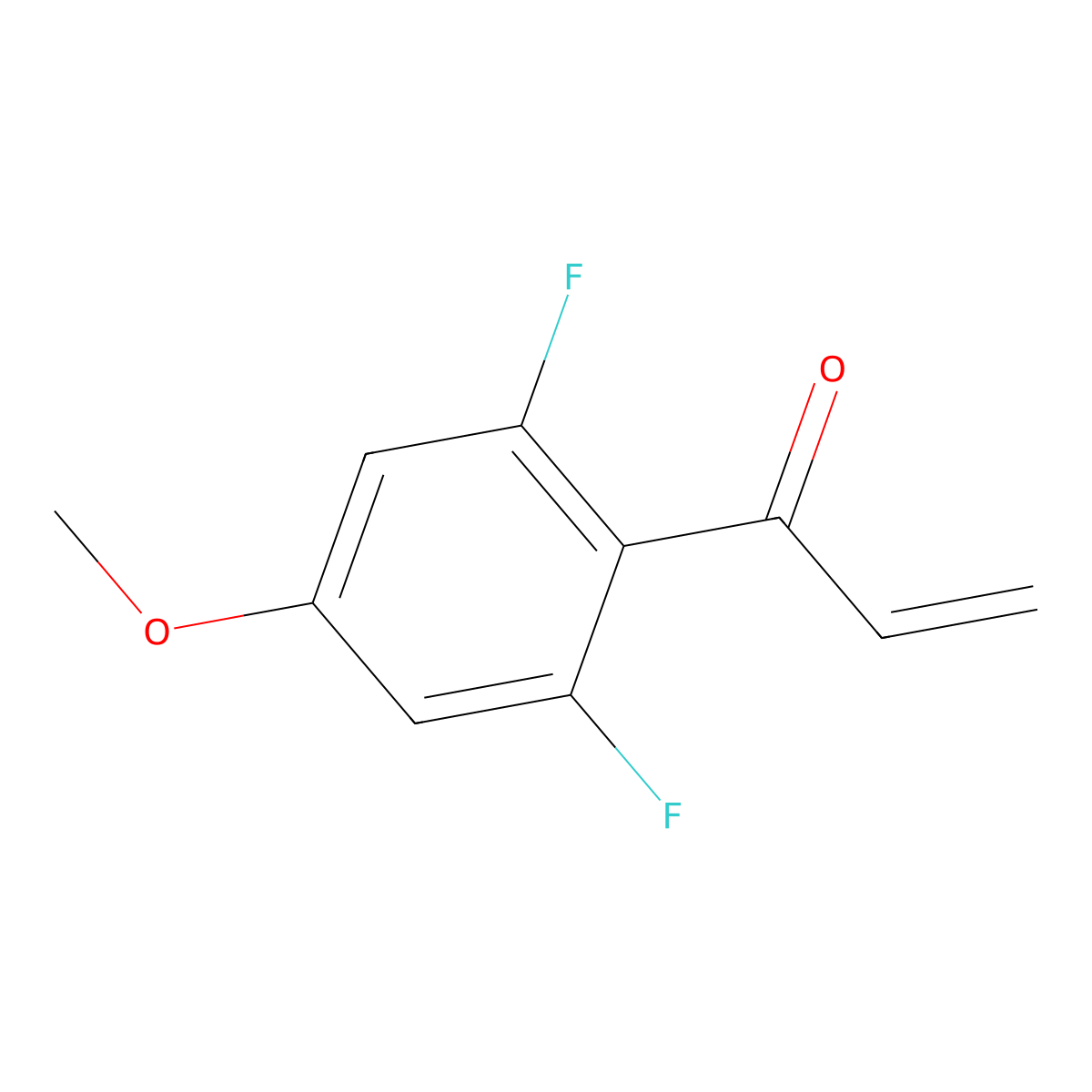 1-(2,6-Difluoro-4-methoxyphenyl)prop-2-en-1-one molecular structure, CAS 1701699-32-2