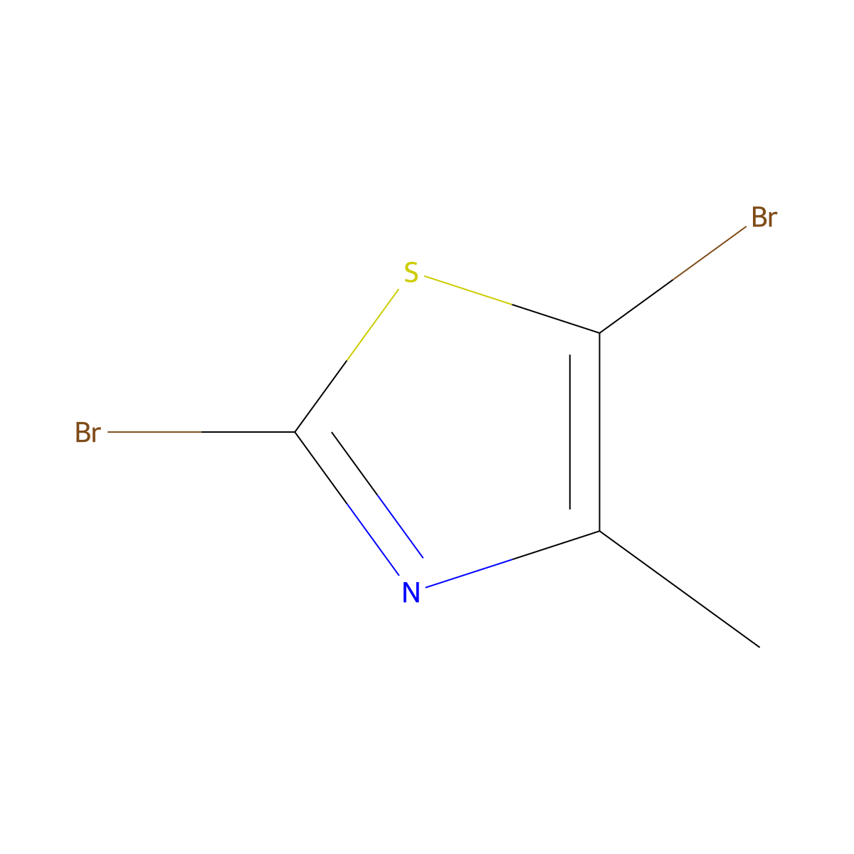 2,5-Dibromo-4-methyl-1,3-thiazole molecular structure, CAS 170172-38-0