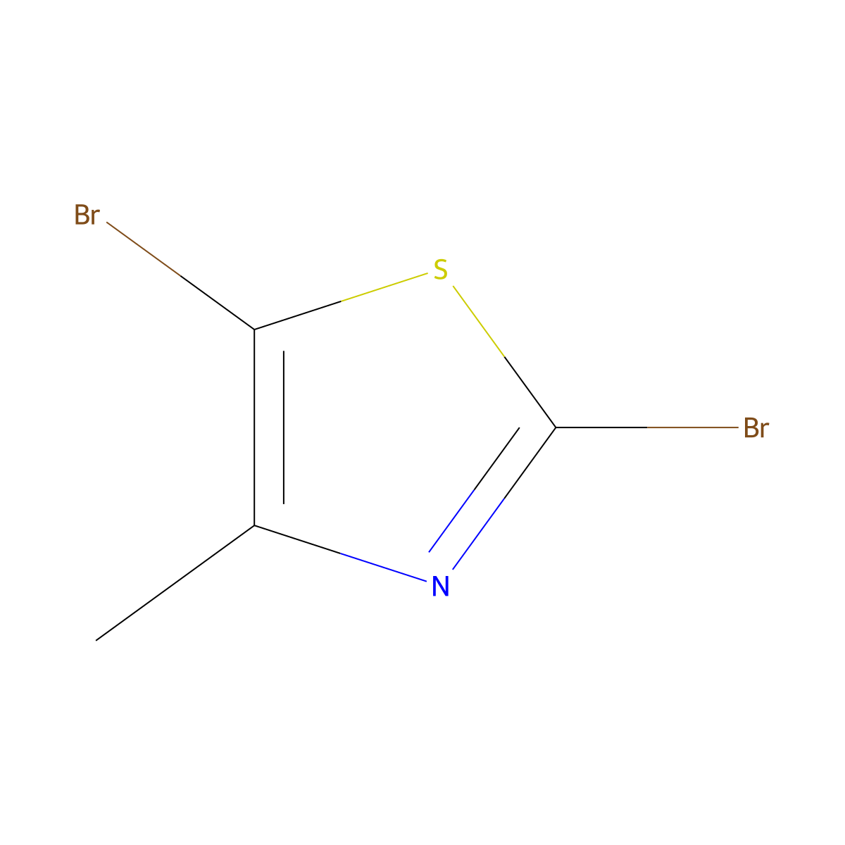 2,5-Dibromo-4-methyl-1,3-thiazole molecular structure, CAS 170172-38-0