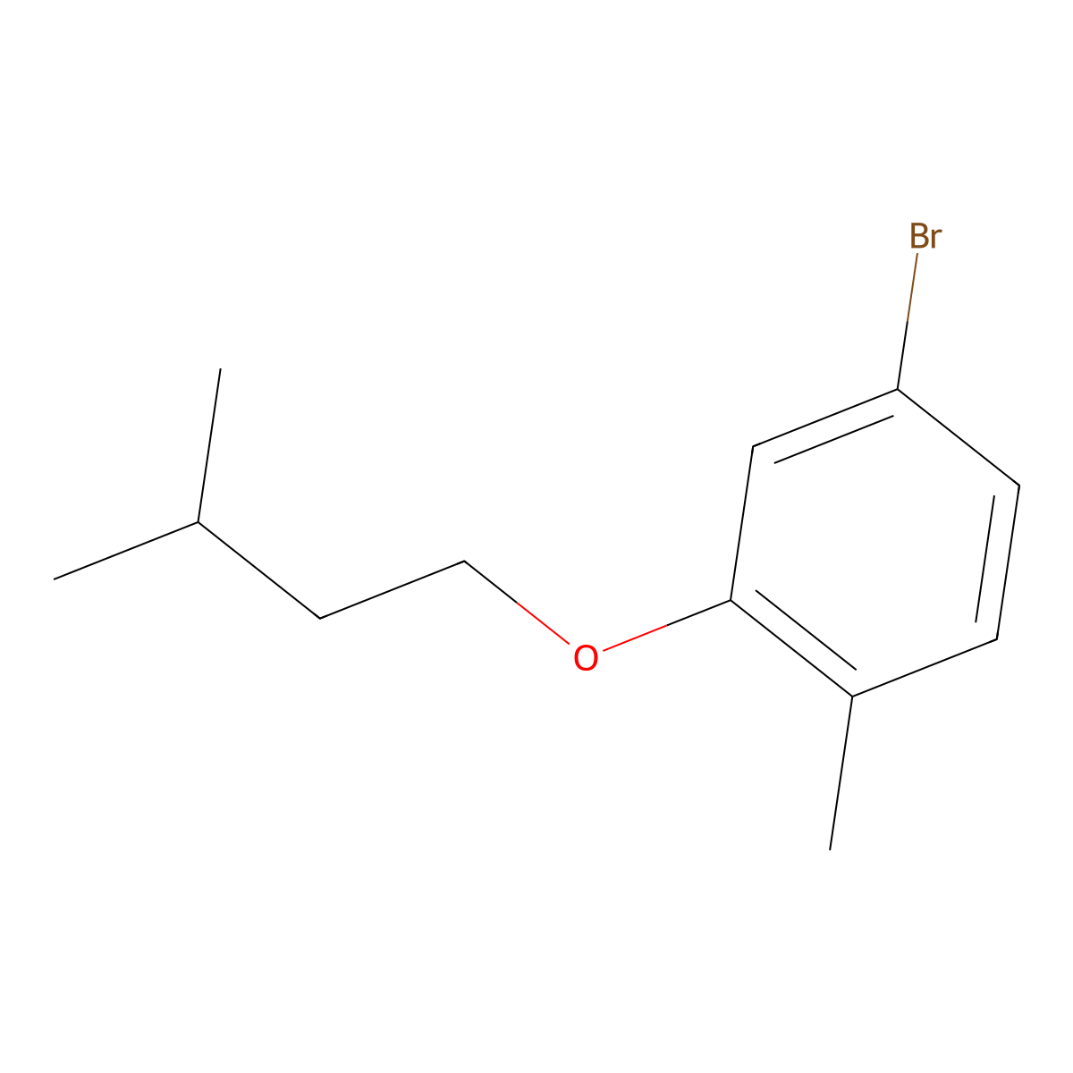 1-Bromo-4-methyl-3-iso-pentyloxybenzene molecular structure, CAS 1701750-87-9