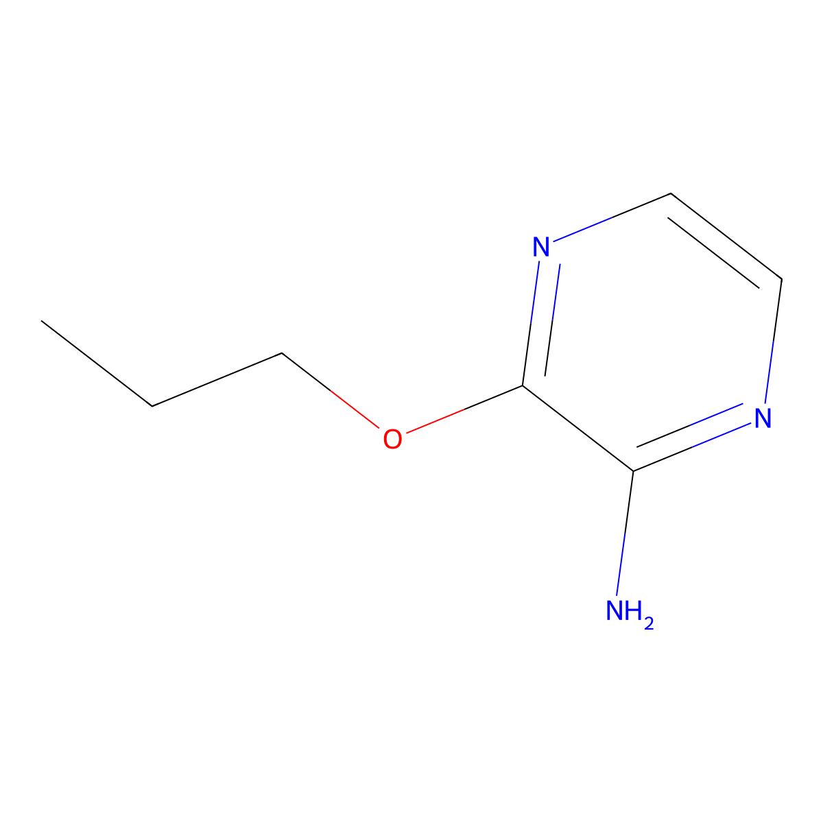 3-Propoxypyrazin-2-amine molecular structure, CAS 1701783-60-9