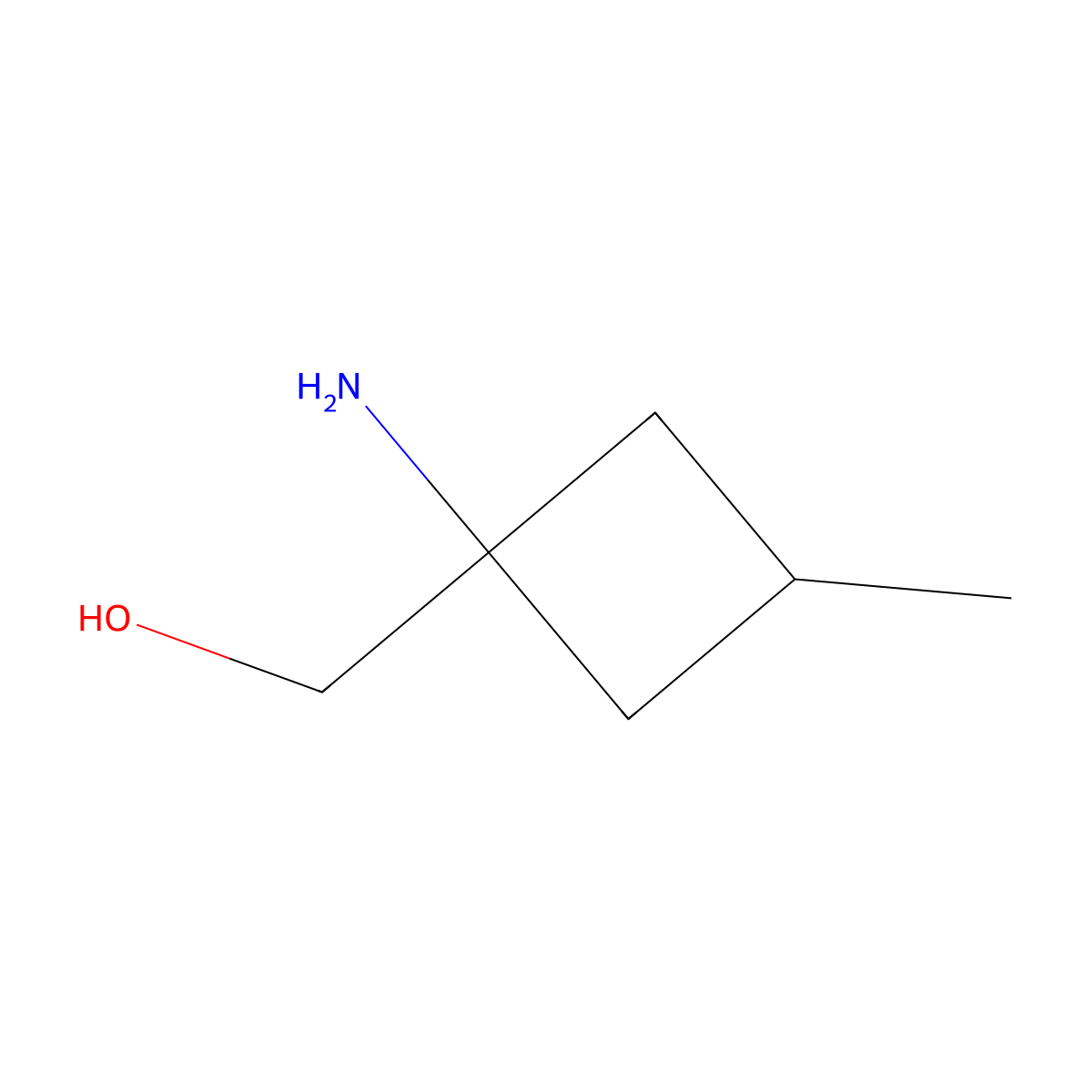 (1-Amino-3-methylcyclobutyl)methanol molecular structure, CAS 1701868-32-7