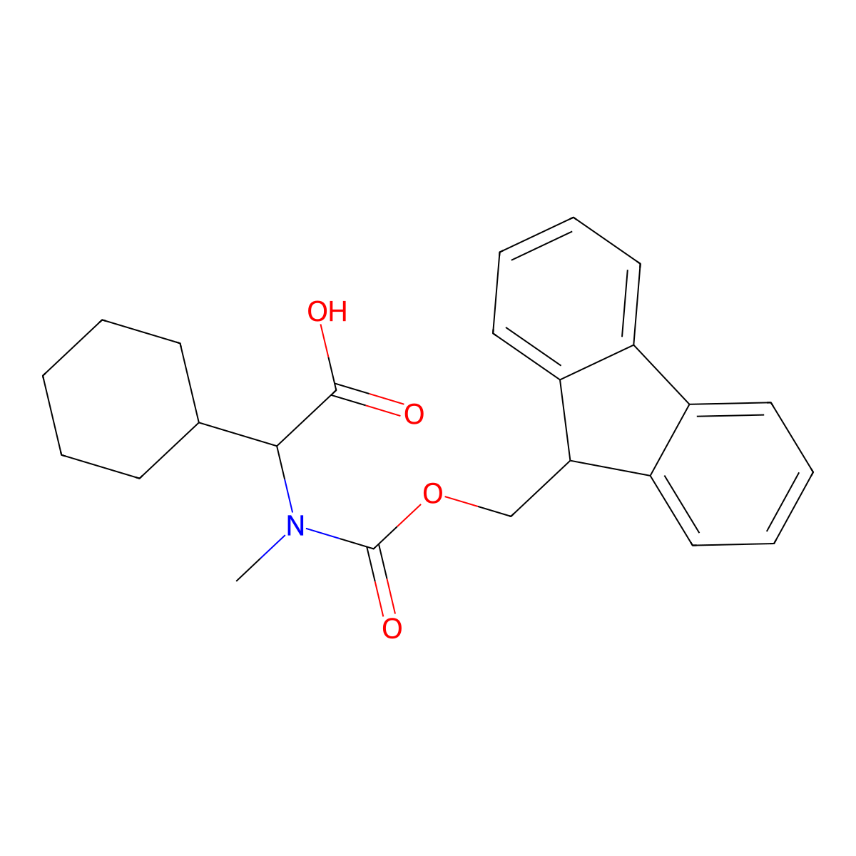 a-[Fmoc-(methyl)amino]cyclohexaneacetic acid molecular structure, CAS 1701889-14-6