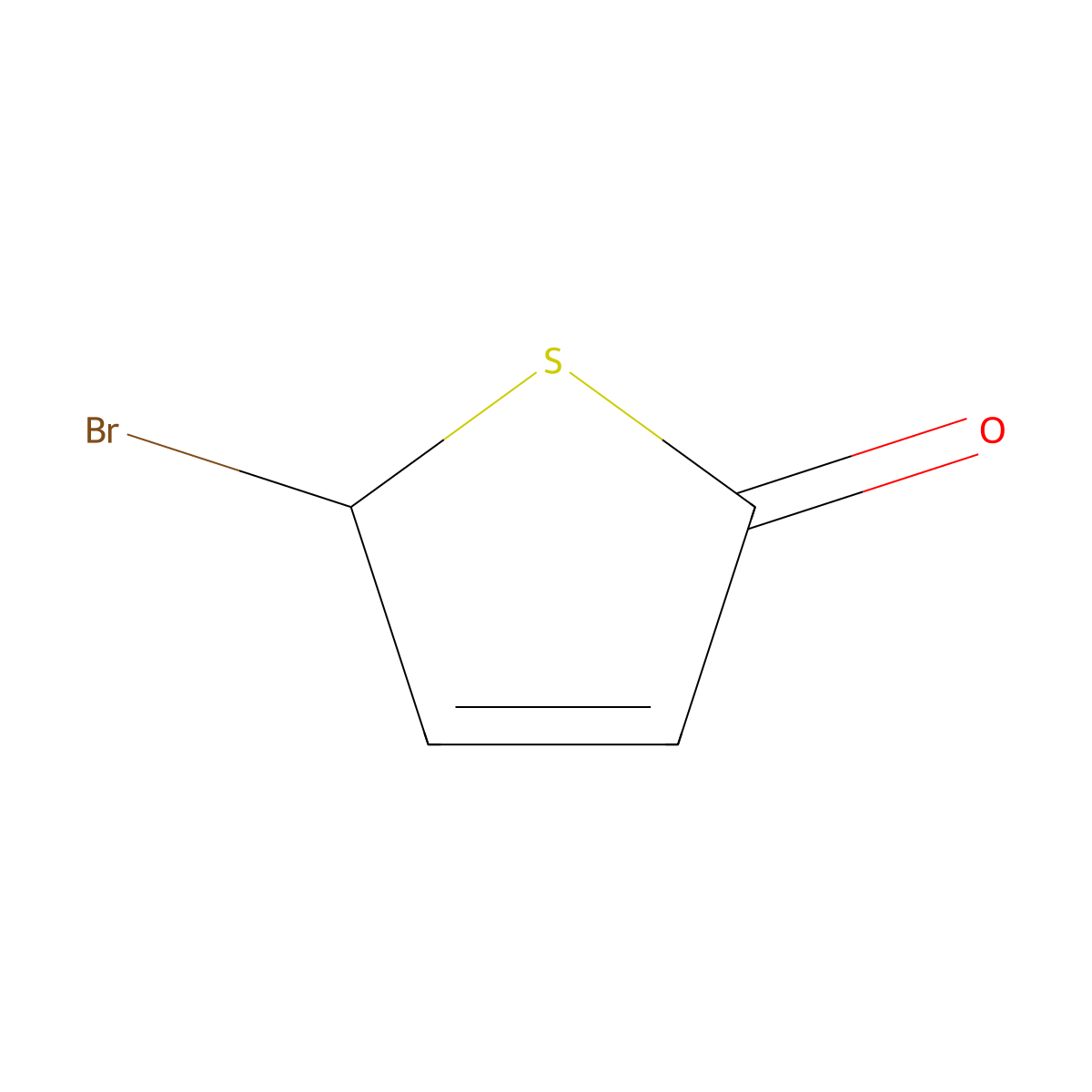 5-Bromo-2(5H)-thiophenone molecular structure, CAS 17019-33-9