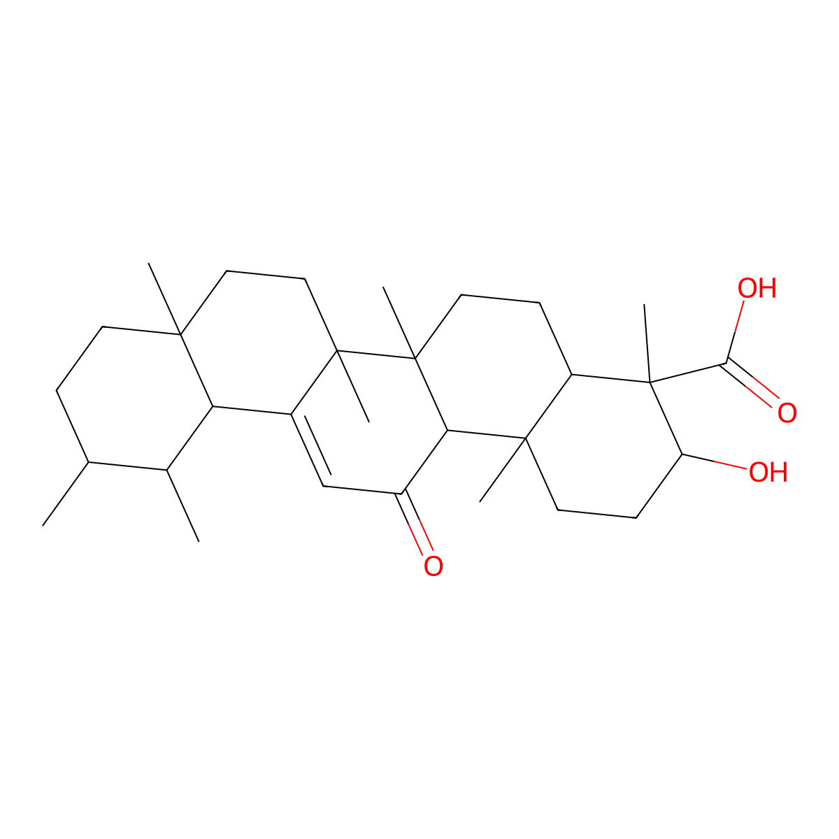 11-Keto-beta-boswellic acid molecular structure, CAS 17019-92-0