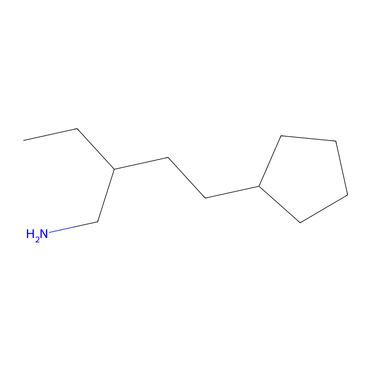 [3-(Aminomethyl)pentyl]cyclopentane molecular structure, CAS 1701916-38-2