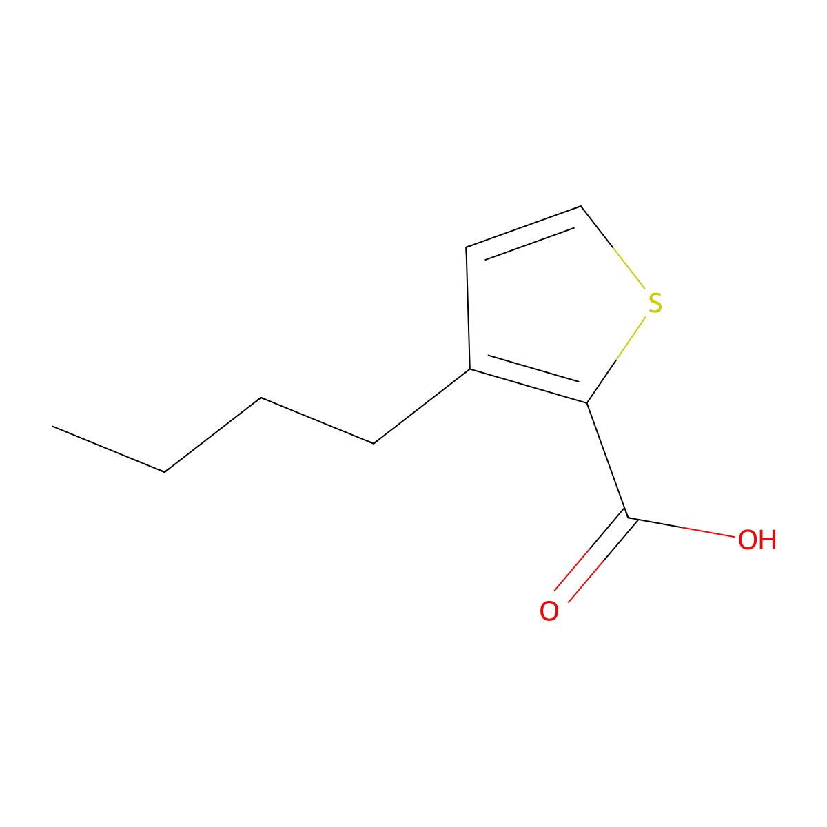 3-Butylthiophene-2-carboxylic acid molecular structure, CAS 1701947-69-4