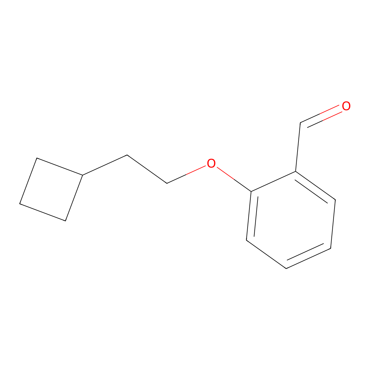 2-(2-Cyclobutylethoxy)benzaldehyde molecular structure, CAS 1701952-58-0