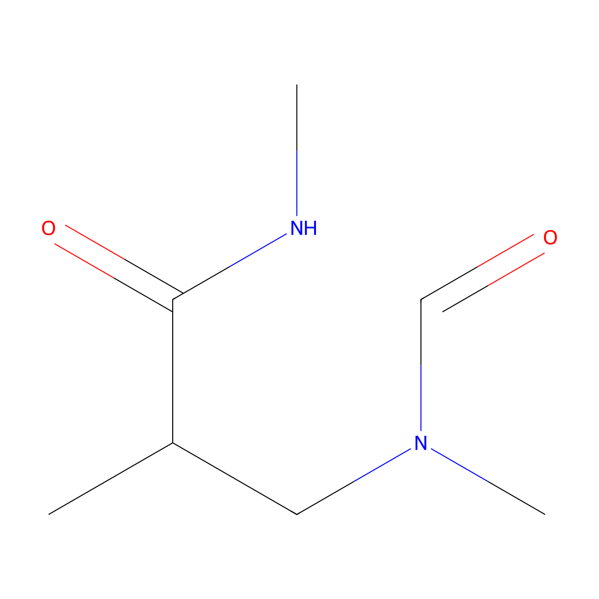 N,2-dimethyl-3-(N-methylformamido)propanamide molecular structure, CAS 1701962-10-8