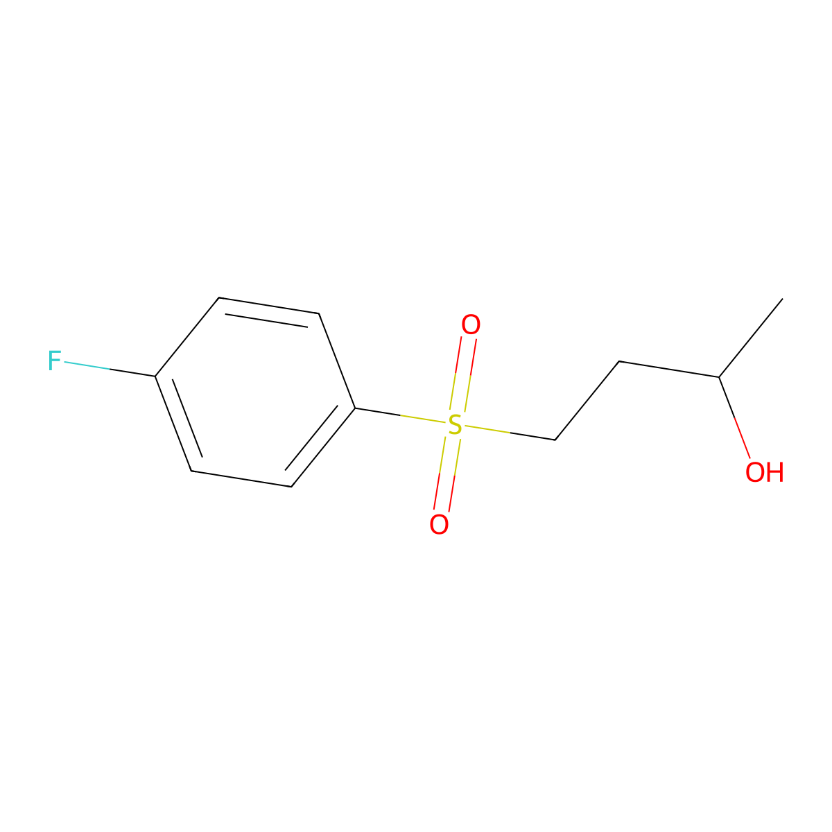 4-(4-Fluorobenzenesulfonyl)butan-2-ol molecular structure, CAS 1701981-98-7
