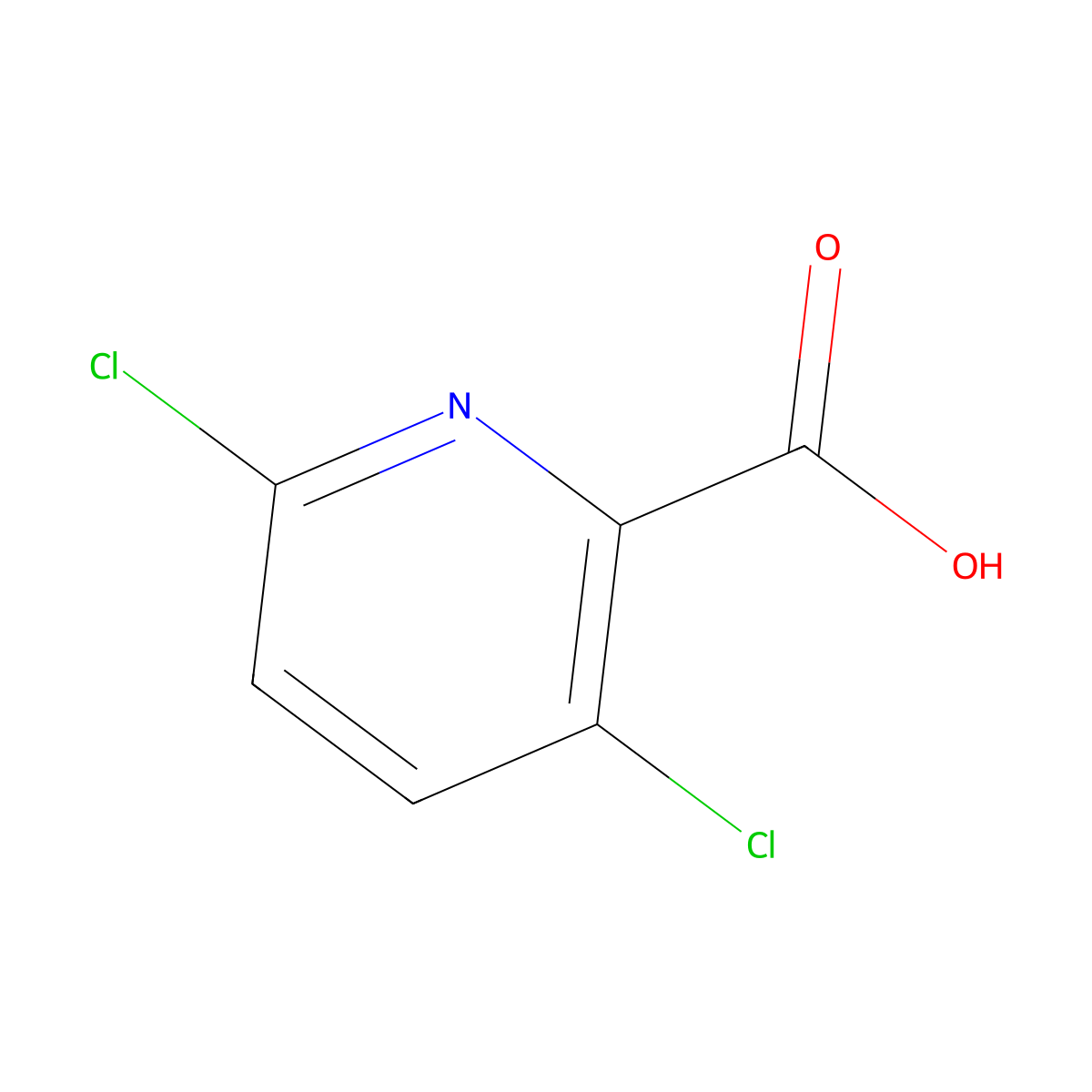 Clopyralid molecular structure, CAS 1702-17-6