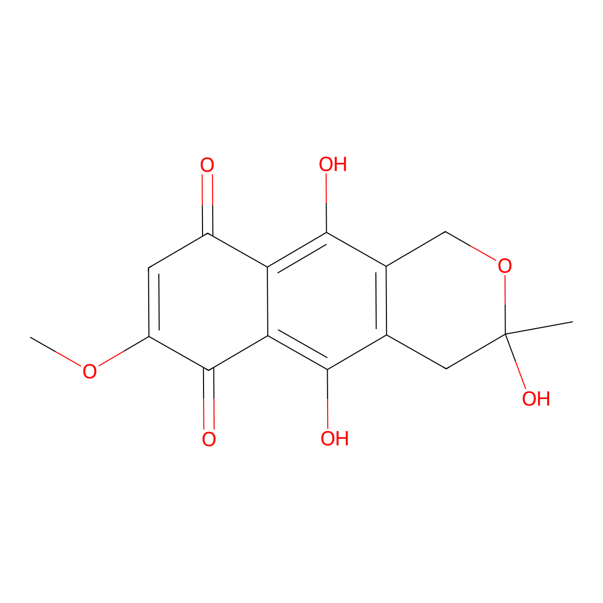 Fusarubin molecular structure, CAS 1702-77-8
