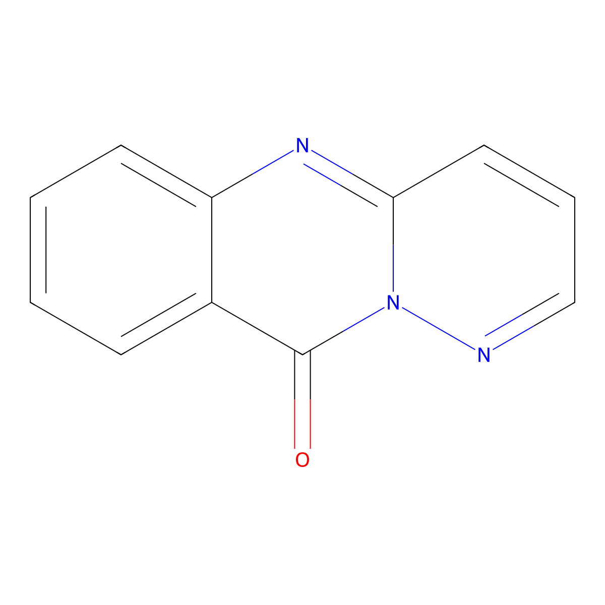 10H-Pyridazino[6,1-b]quinazolin-10-one molecular structure, CAS 1702-97-2