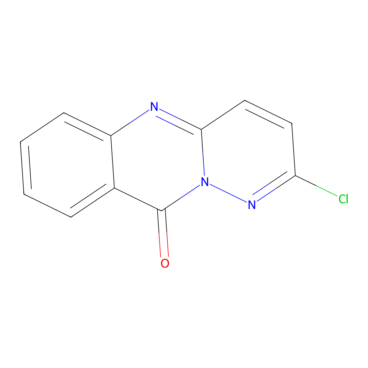 2-Chloro-10H-pyridazino(6,1-b)quinazolin-10-one molecular structure, CAS 1702-98-3