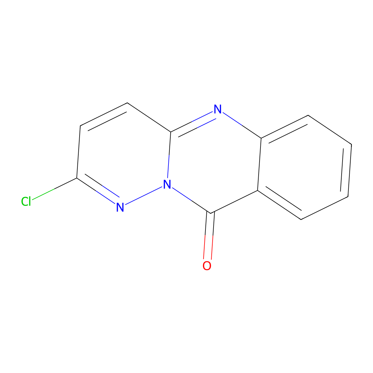 2-Chloro-10H-pyridazino(6,1-b)quinazolin-10-one molecular structure, CAS 1702-98-3