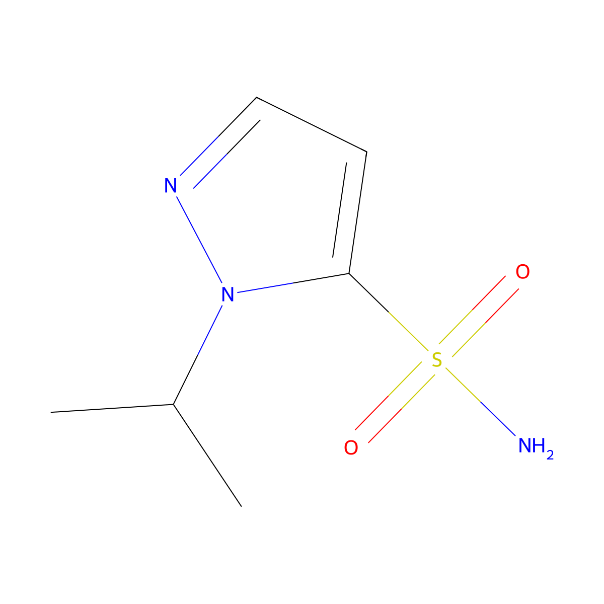 1-(Propan-2-yl)-1H-pyrazole-5-sulfonamide molecular structure, CAS 1702042-83-8