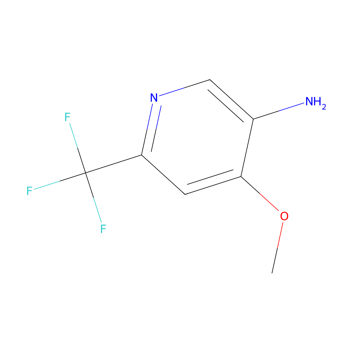4-Methoxy-6-(trifluoromethyl)pyridin-3-amine molecular structure, CAS 1702059-31-1
