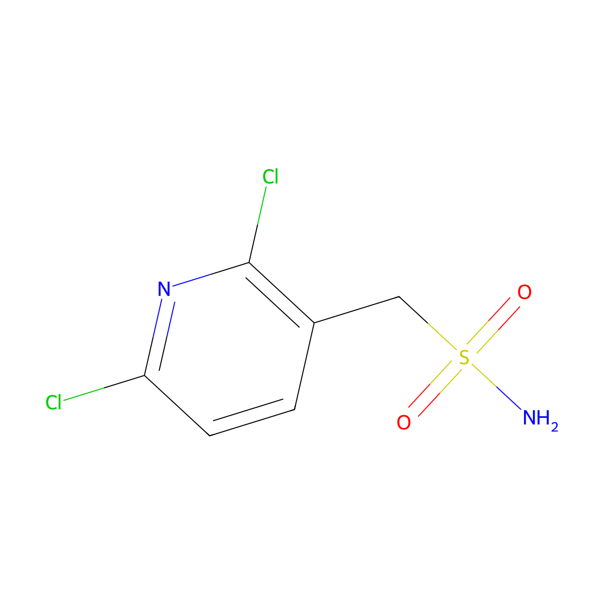 (2,6-Dichloropyridin-3-yl)methanesulfonamide molecular structure, CAS 1702095-47-3