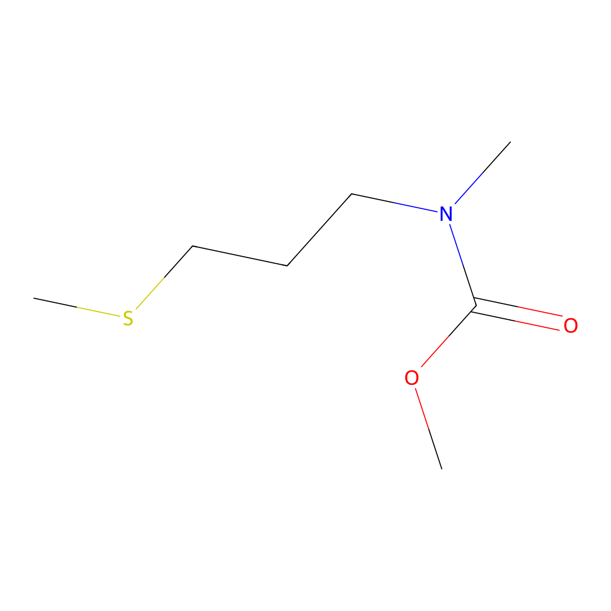 methyl N-methyl-N-[3-(methylsulfanyl)propyl]carbamate molecular structure, CAS 1702104-77-5