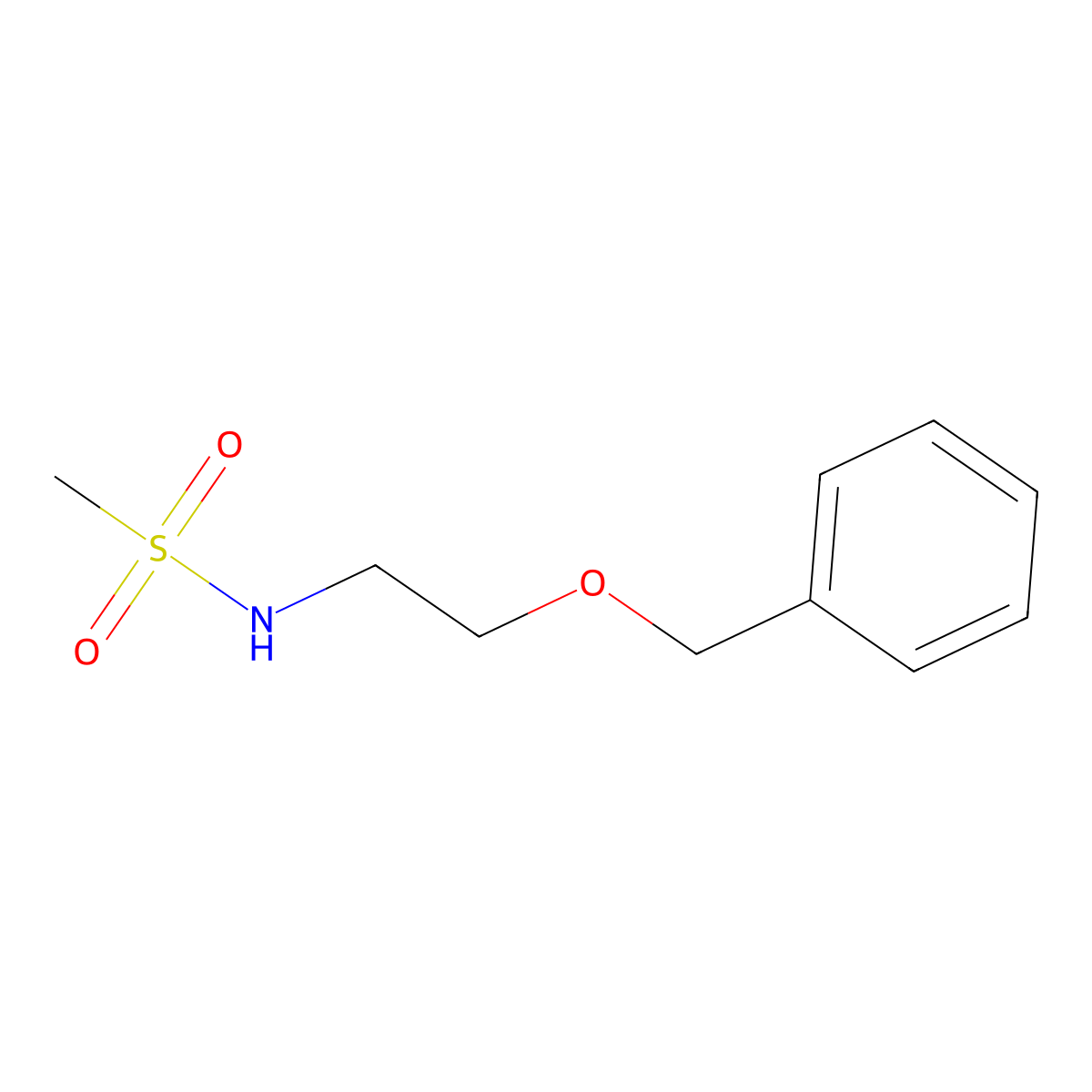N-[2-(Benzyloxy)ethyl]methanesulfonamide molecular structure, CAS 170215-61-9