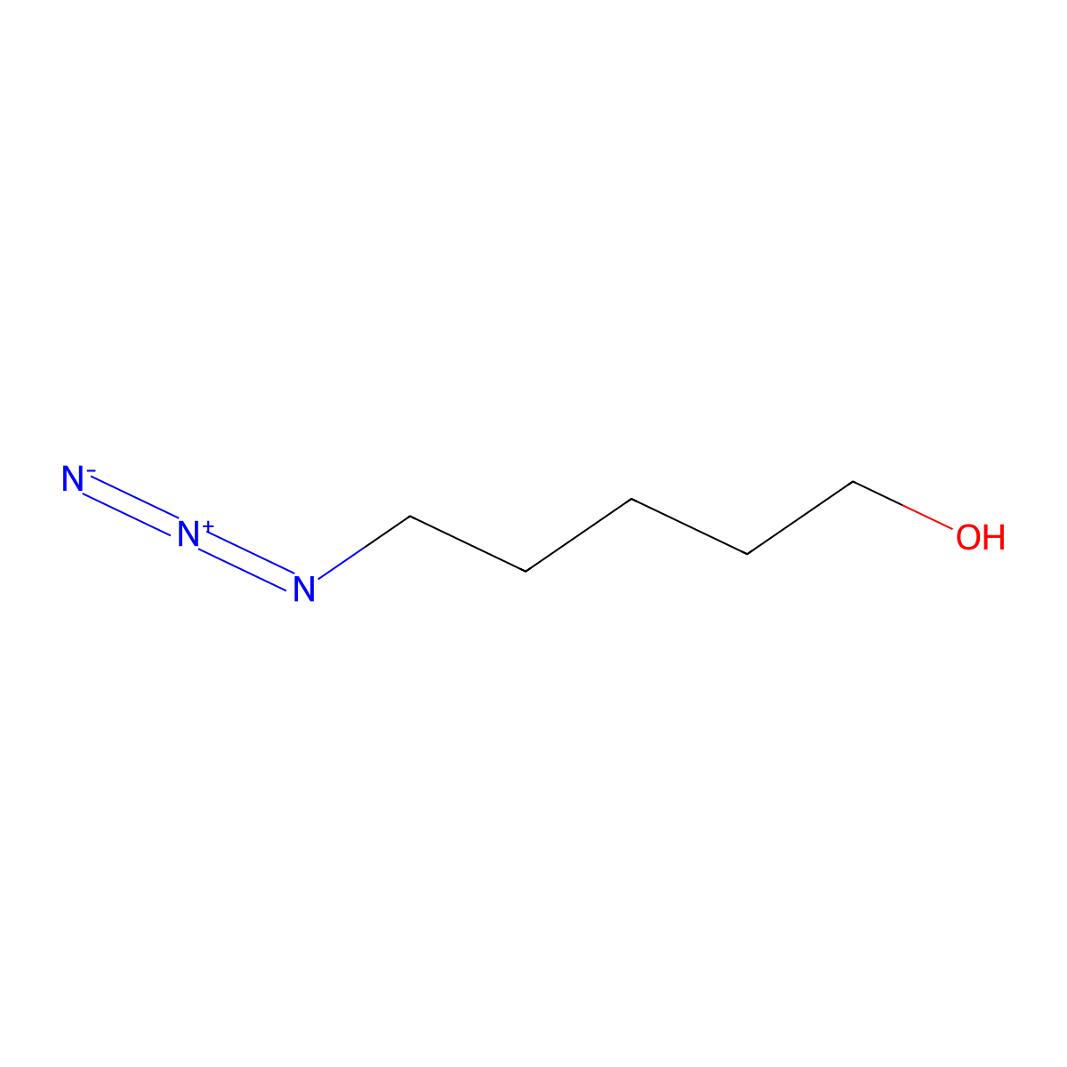 5-Azidopentanol molecular structure, CAS 170220-11-8