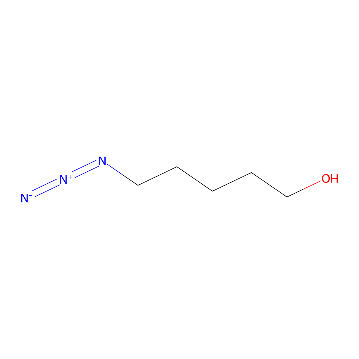 5-Azidopentanol molecular structure, CAS 170220-11-8