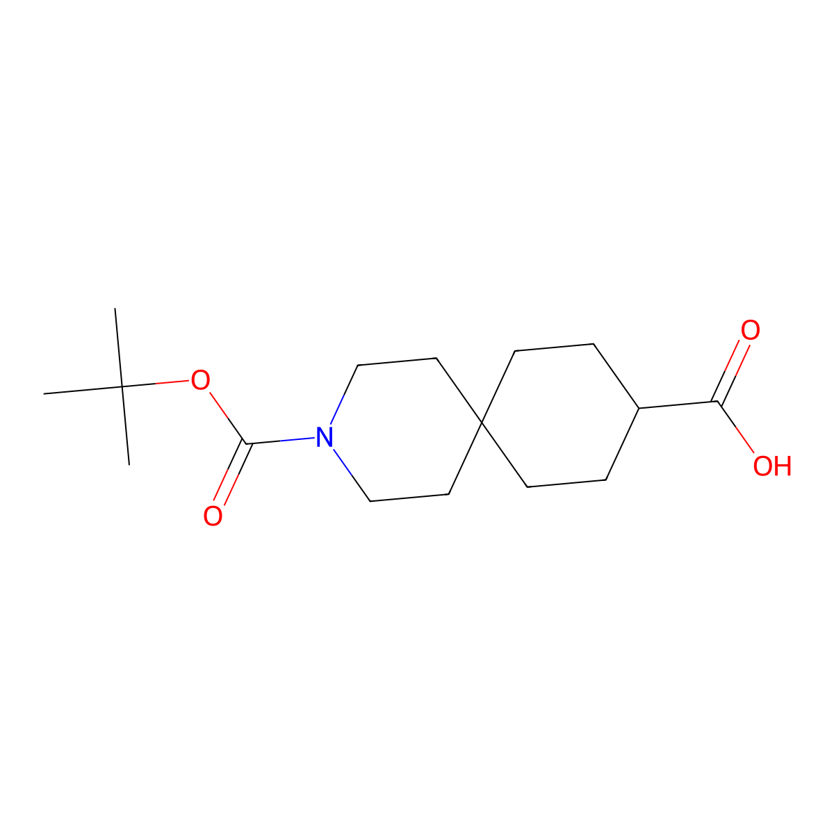 3-[(Tert-butoxy)carbonyl]-3-azaspiro[5.5]undecane-9-carboxylic acid molecular structure, CAS 170228-81-6