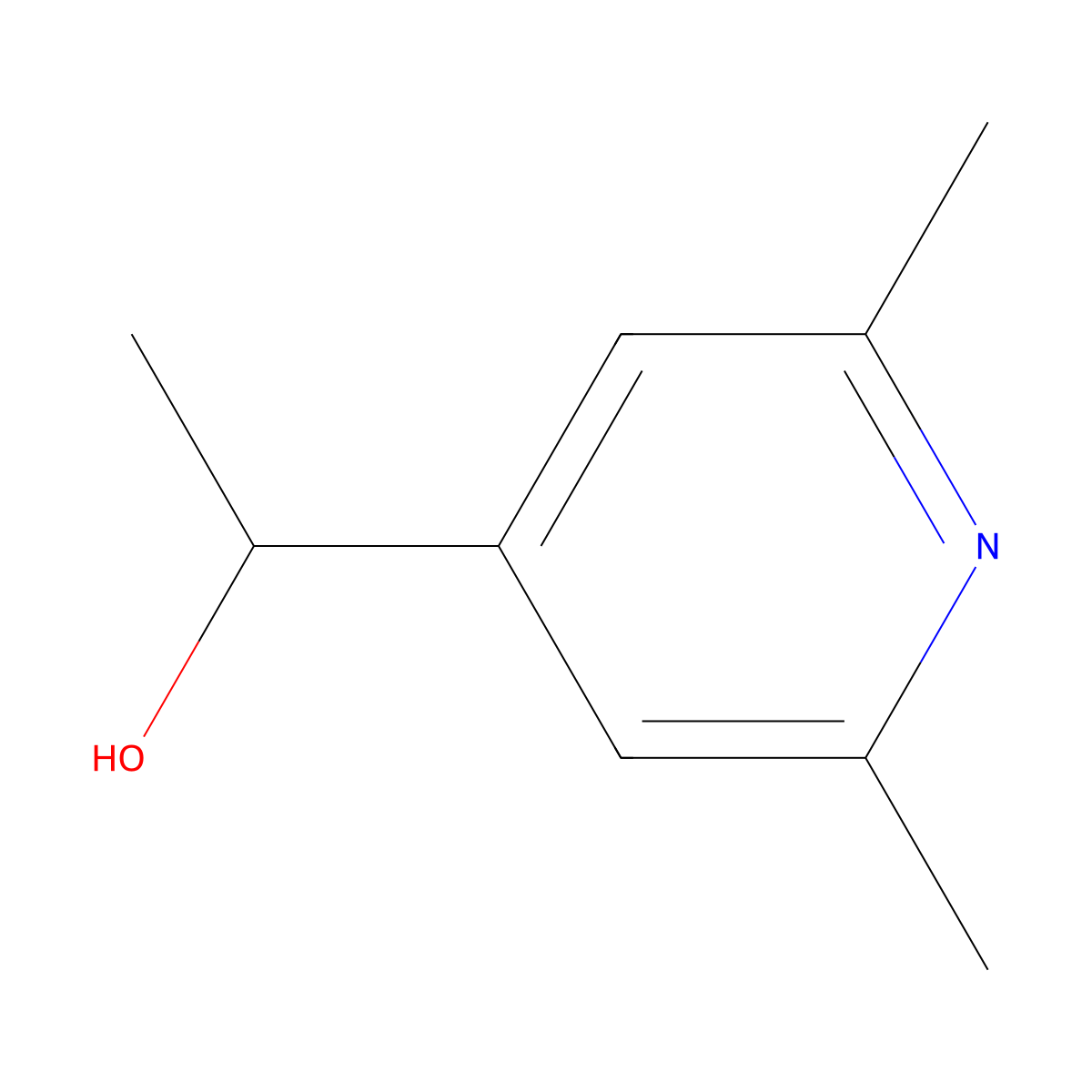 1-(2,6-Dimethylpyridin-4-yl)ethanol molecular structure, CAS 1702281-97-7