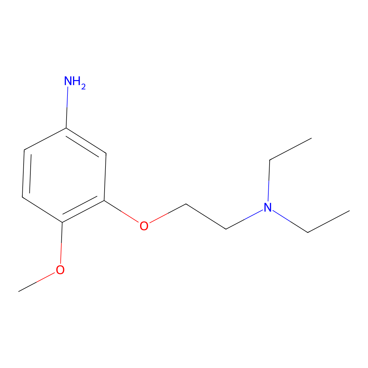 3-[2-(Diethylamino)ethoxy]-4-methoxyaniline molecular structure, CAS 170229-69-3