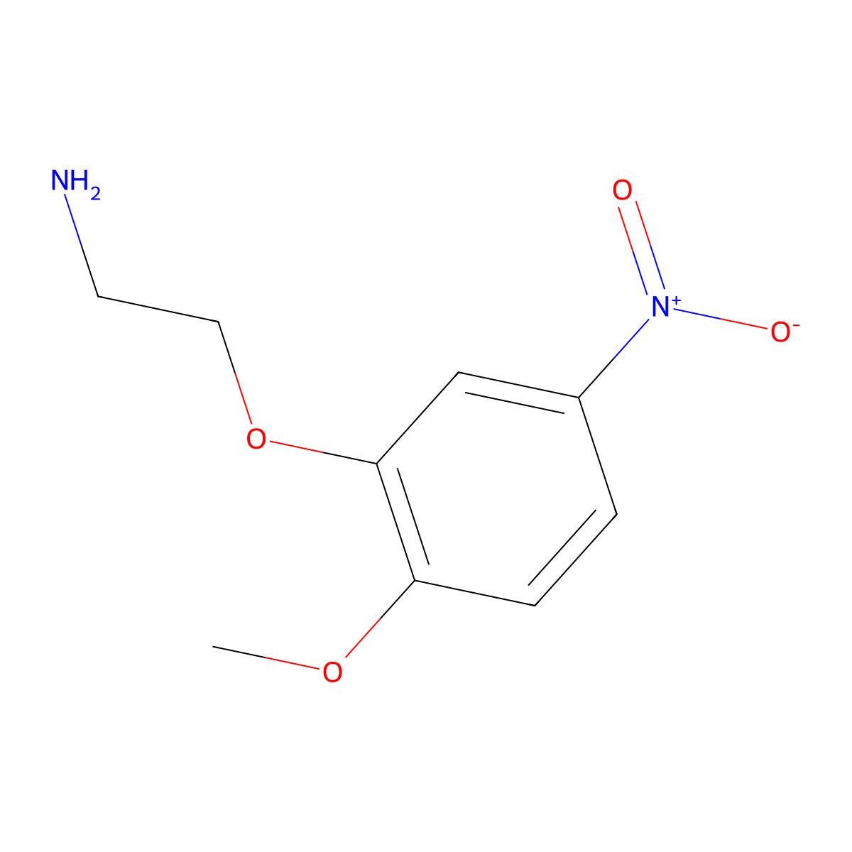2-(2-Methoxy-5-nitrophenoxy)ethan-1-amine molecular structure, CAS 170229-76-2