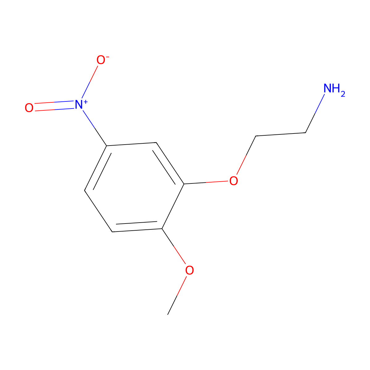 2-(2-Methoxy-5-nitrophenoxy)ethan-1-amine molecular structure, CAS 170229-76-2