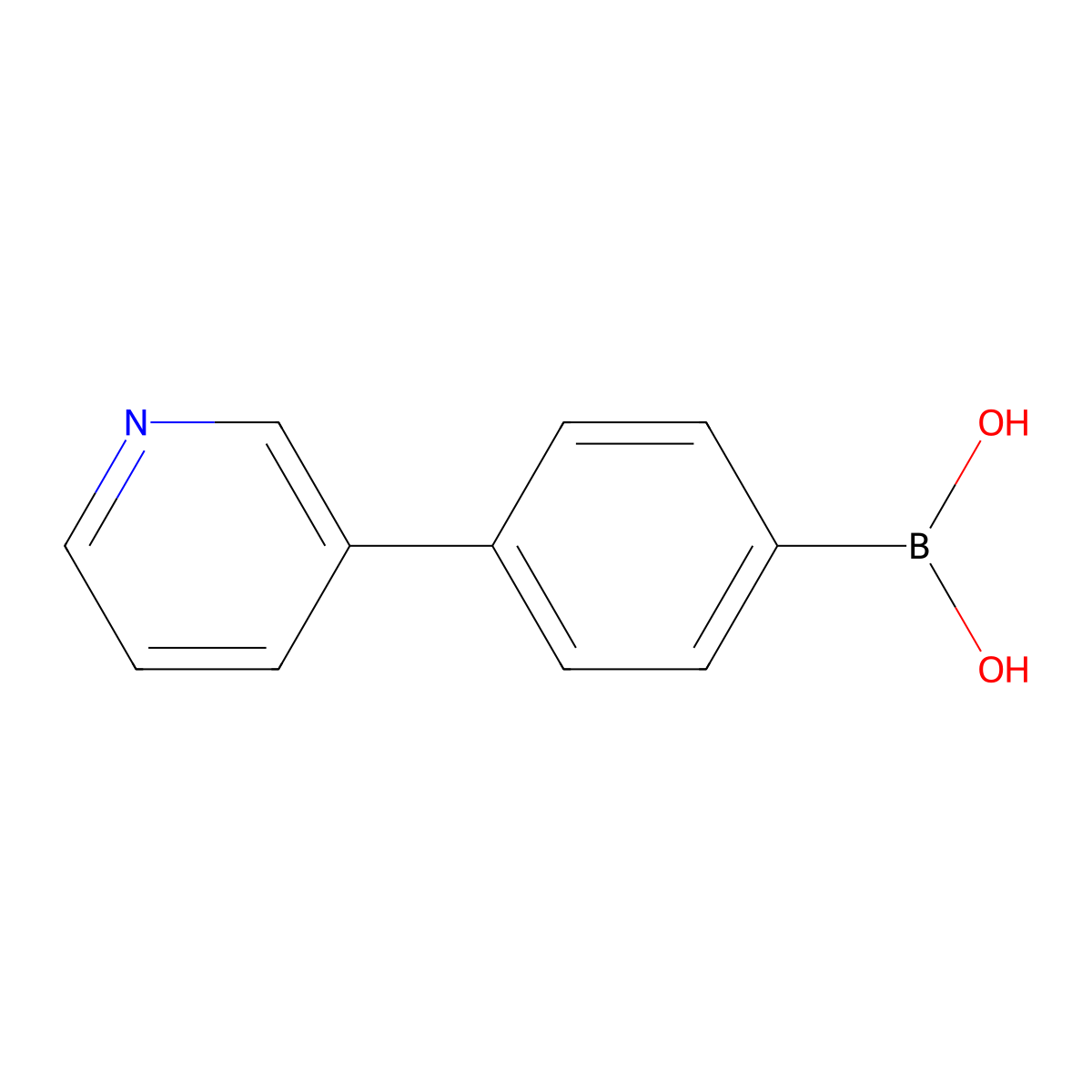 B-(4-(3-Pyridinyl)phenyl)boronic acid molecular structure, CAS 170230-28-1