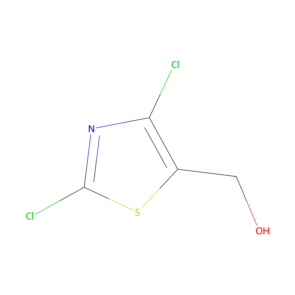 (Dichloro-1,3-thiazol-5-yl)methanol molecular structure, CAS 170232-69-6