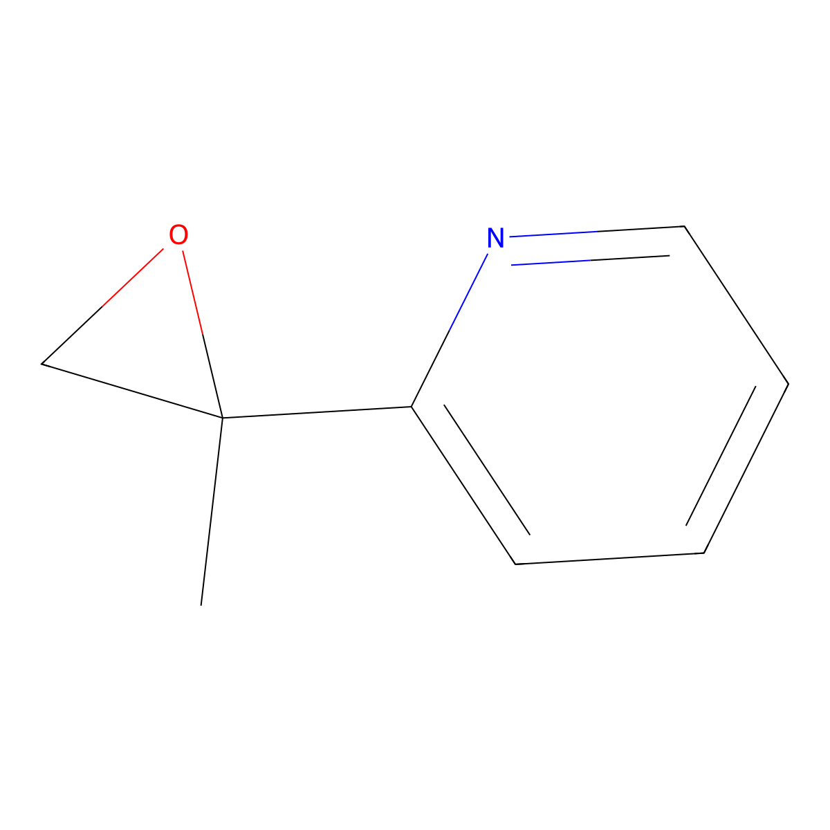 2-(2-Methyloxiran-2-yl)pyridine molecular structure, CAS 170233-00-8