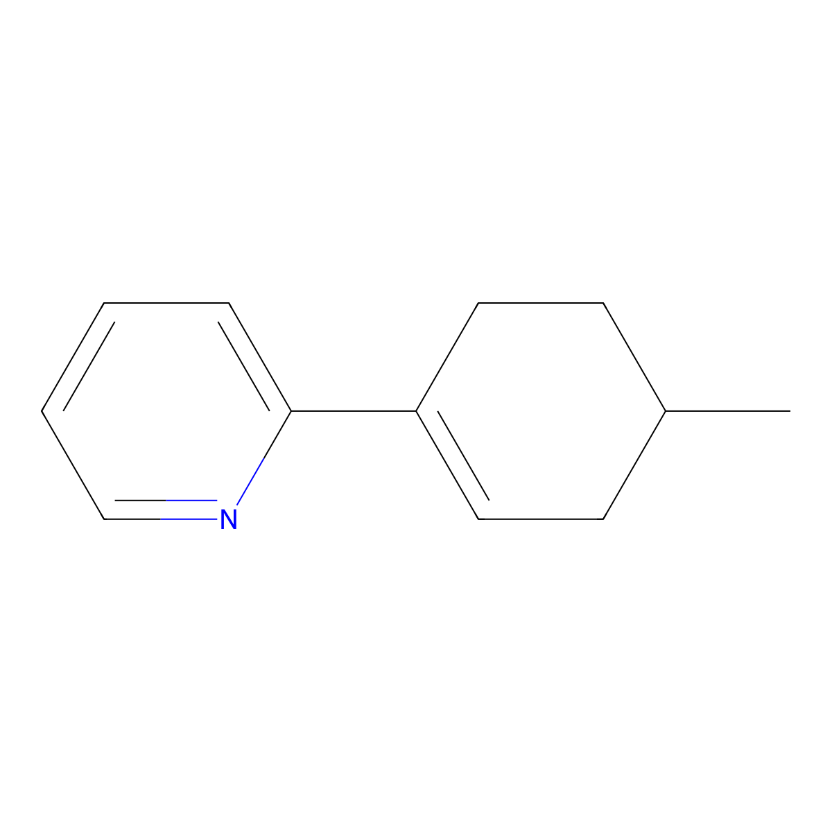 2-(4-Methyl-1-cyclohexen-1-yl)pyridine molecular structure, CAS 1702339-15-8