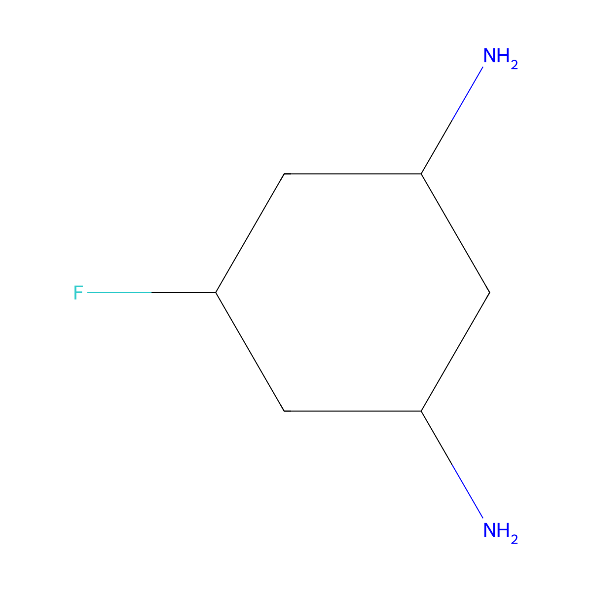 5-Fluorocyclohexane-1,3-diamine molecular structure, CAS 1702381-61-0