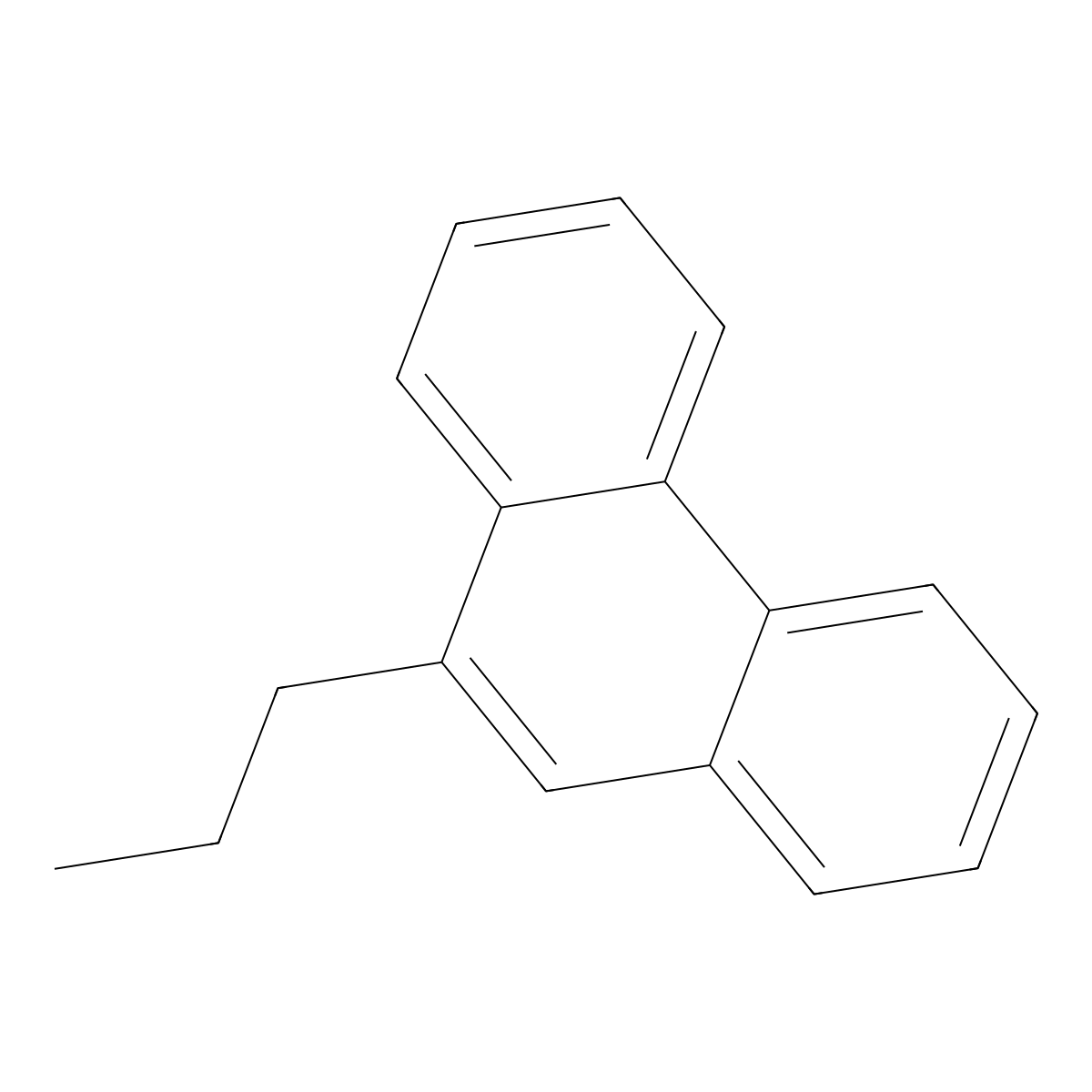 Phenanthrene, 9-propyl- molecular structure, CAS 17024-03-2