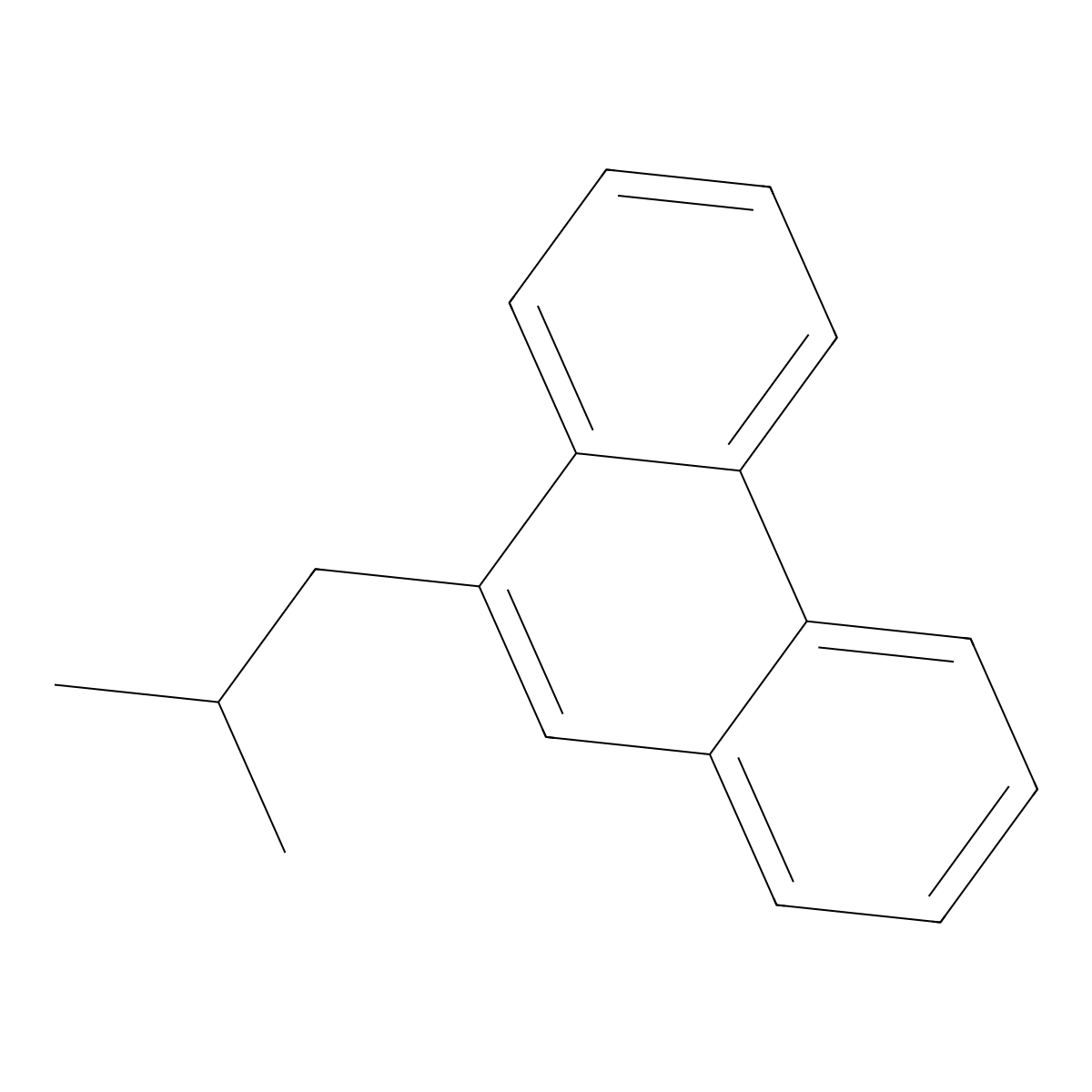 9-(2-Methylpropyl)phenanthrene molecular structure, CAS 17024-06-5