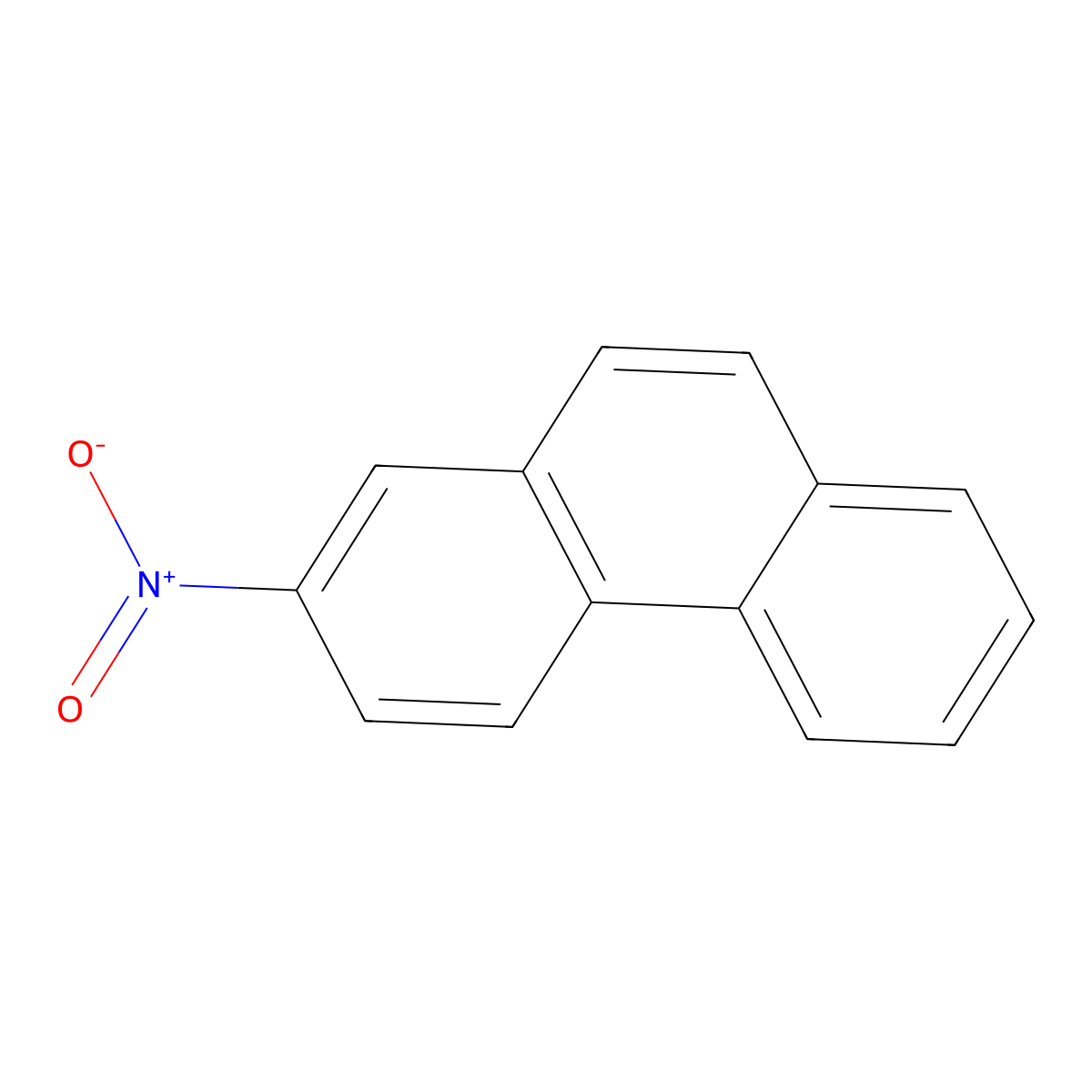2-Nitrophenanthrene molecular structure, CAS 17024-18-9
