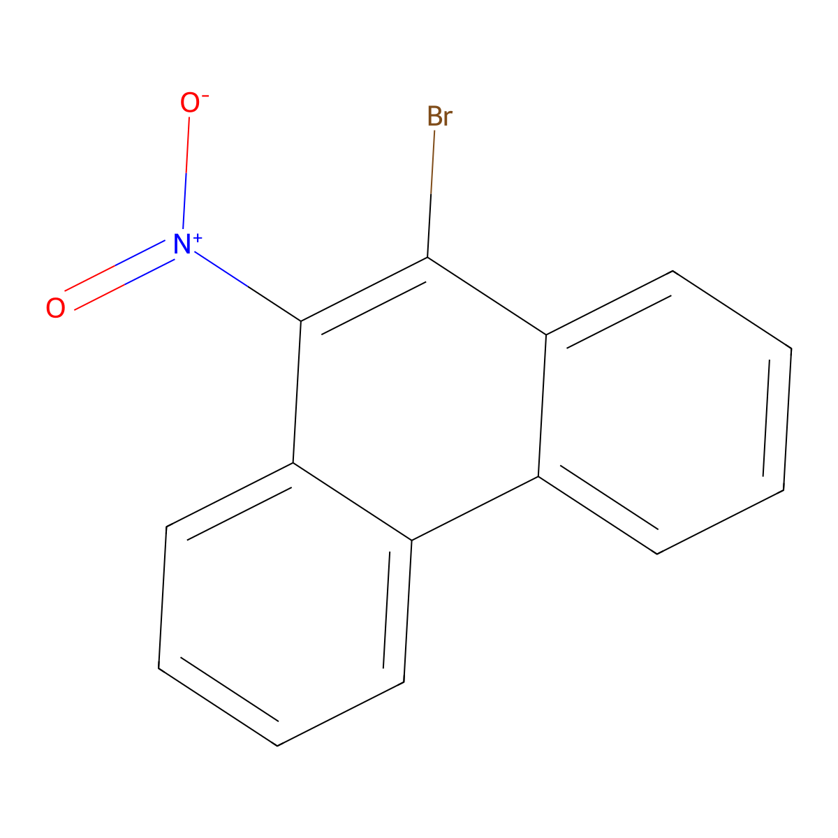 9-Bromo-10-nitrophenanthrene molecular structure, CAS 17024-21-4