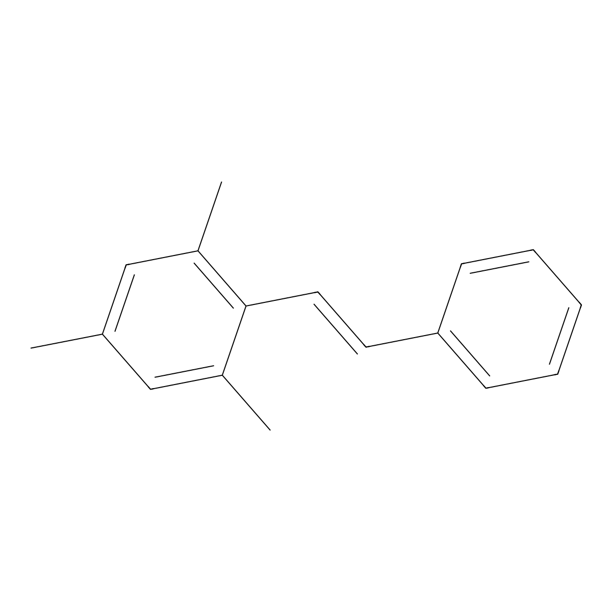 (e)-2,4,6-Trimethylstilbene molecular structure, CAS 17024-58-7