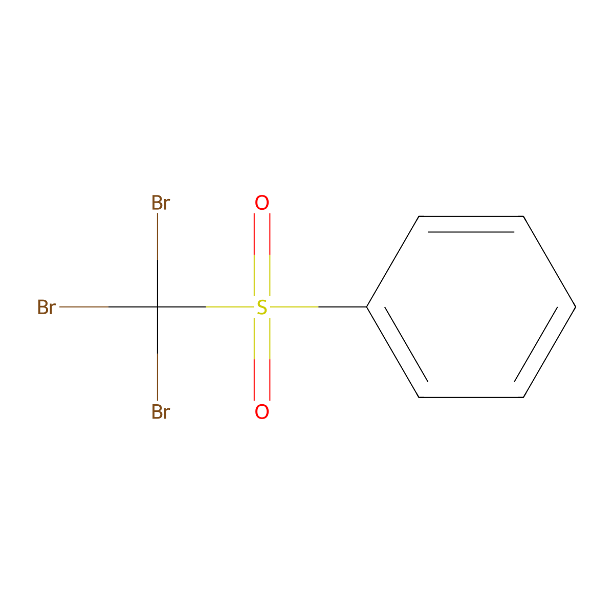 Tribromomethyl phenyl sulfone molecular structure, CAS 17025-47-7
