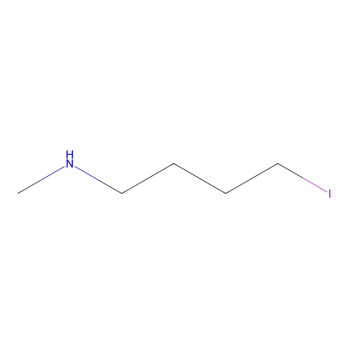4-Iodo-N-methyl-1-butanamine molecular structure, CAS 1702530-51-5