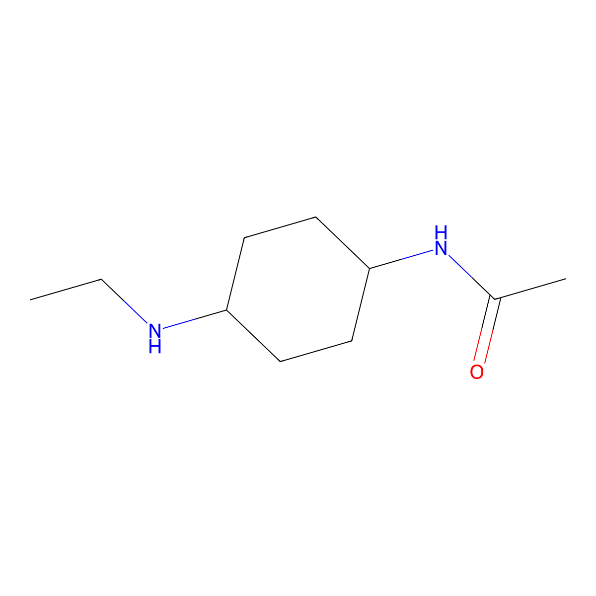 N-(4-Ethylamino-cyclohexyl)-acetamide molecular structure, CAS 1702576-90-6