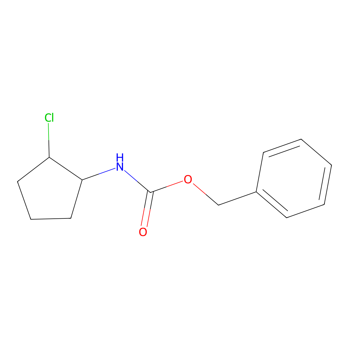benzyl N-(2-chlorocyclopentyl)carbamate molecular structure, CAS 1702625-76-0