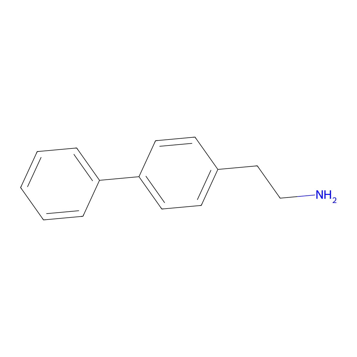 2-(4-Biphenyl)ethylamine molecular structure, CAS 17027-51-9